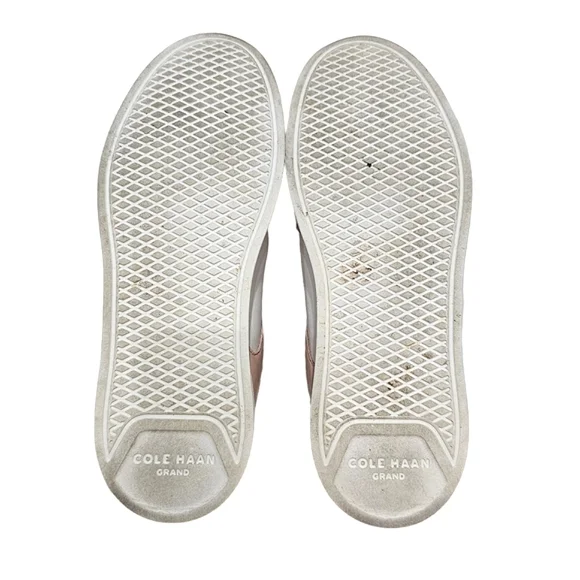Cole Haan Grand Crosscourt Sneakers in Peach Whip Leather Size 6.5 Women's - Picture 8 of 9